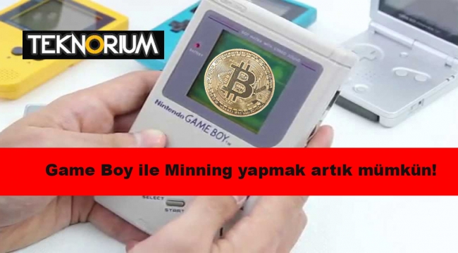 Game Boy ile Bitcoin madenciliği yapıldı