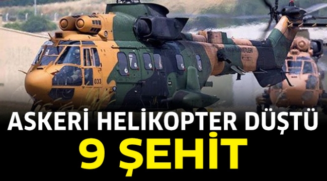 SON DAKİKA: Bitlis'te askeri helikopter kazası 10 Şehit