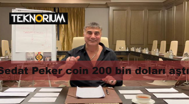 Sedat Peker coin grafiği - 28 Mayıs Sedat Peker coin değeri 200 bin doları aştı!