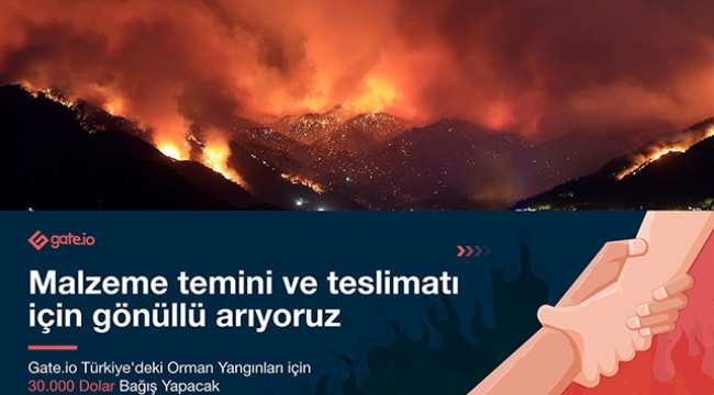 O kripto para platformu Türkiye'deki yangınlar için 30 Bin Dolar bağış yapacak
